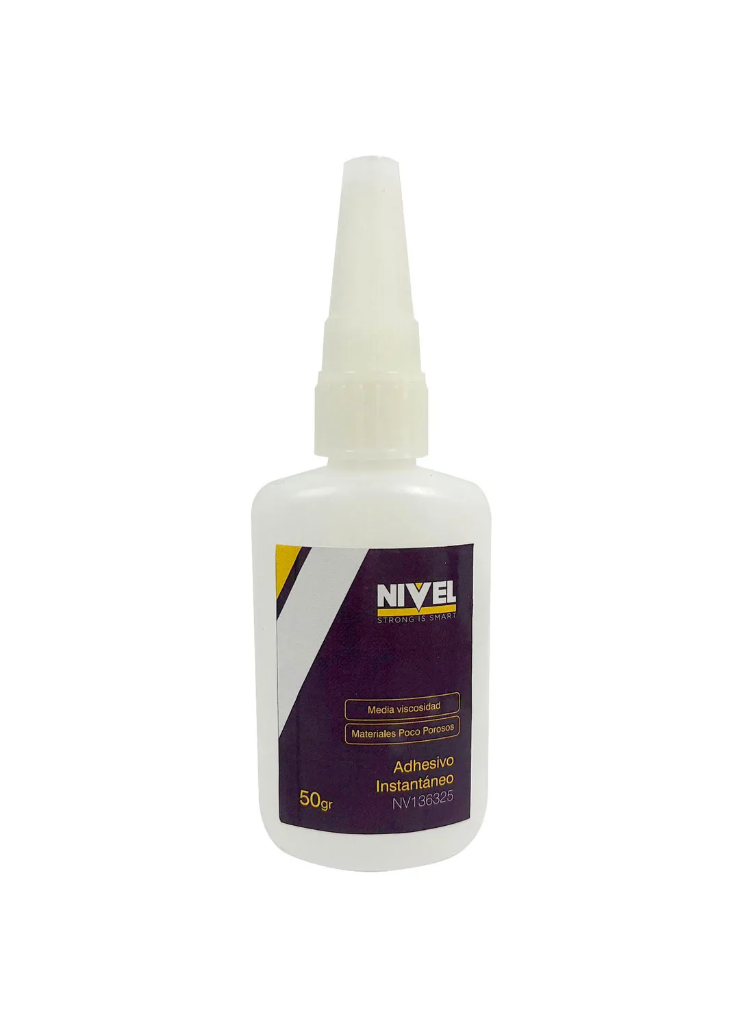 Adhesivo instantaneo cianocrilato puro multimateriales 50 gr nivel