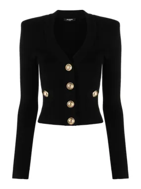 Balmain Cárdigan - Negro