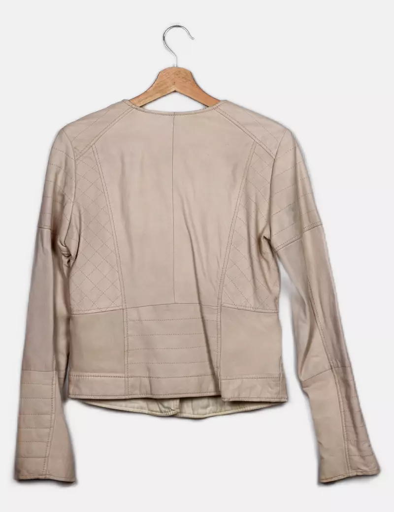 Bershka Chaqueta biker Piel