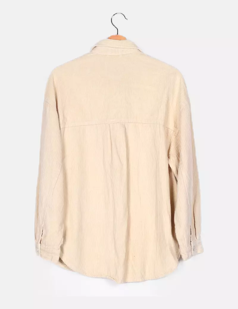 Bershka Sobrecamisa pana cruda