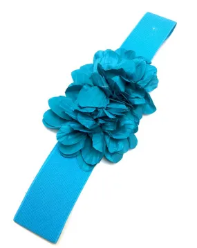 BONITOS CINTURONES TURQUESAS CON FAJIN ELASTICO PARA BODAS