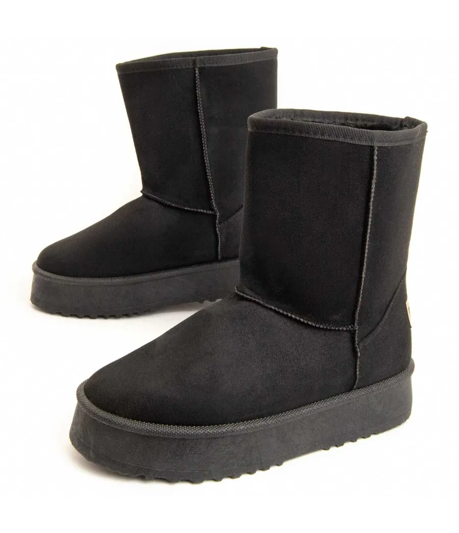 Botín Cómodo Para Mujer.  Montevita  Bottivita65  95818 Negro