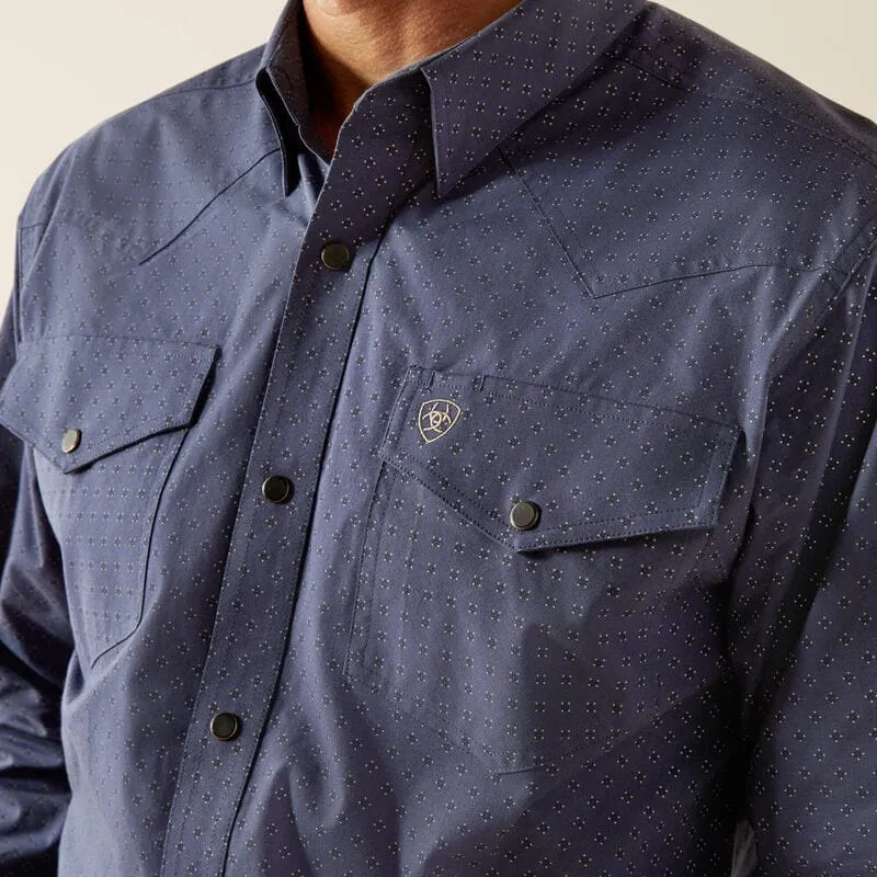 Camisa Ariat Relentless Pursuit Classic Fit Azul