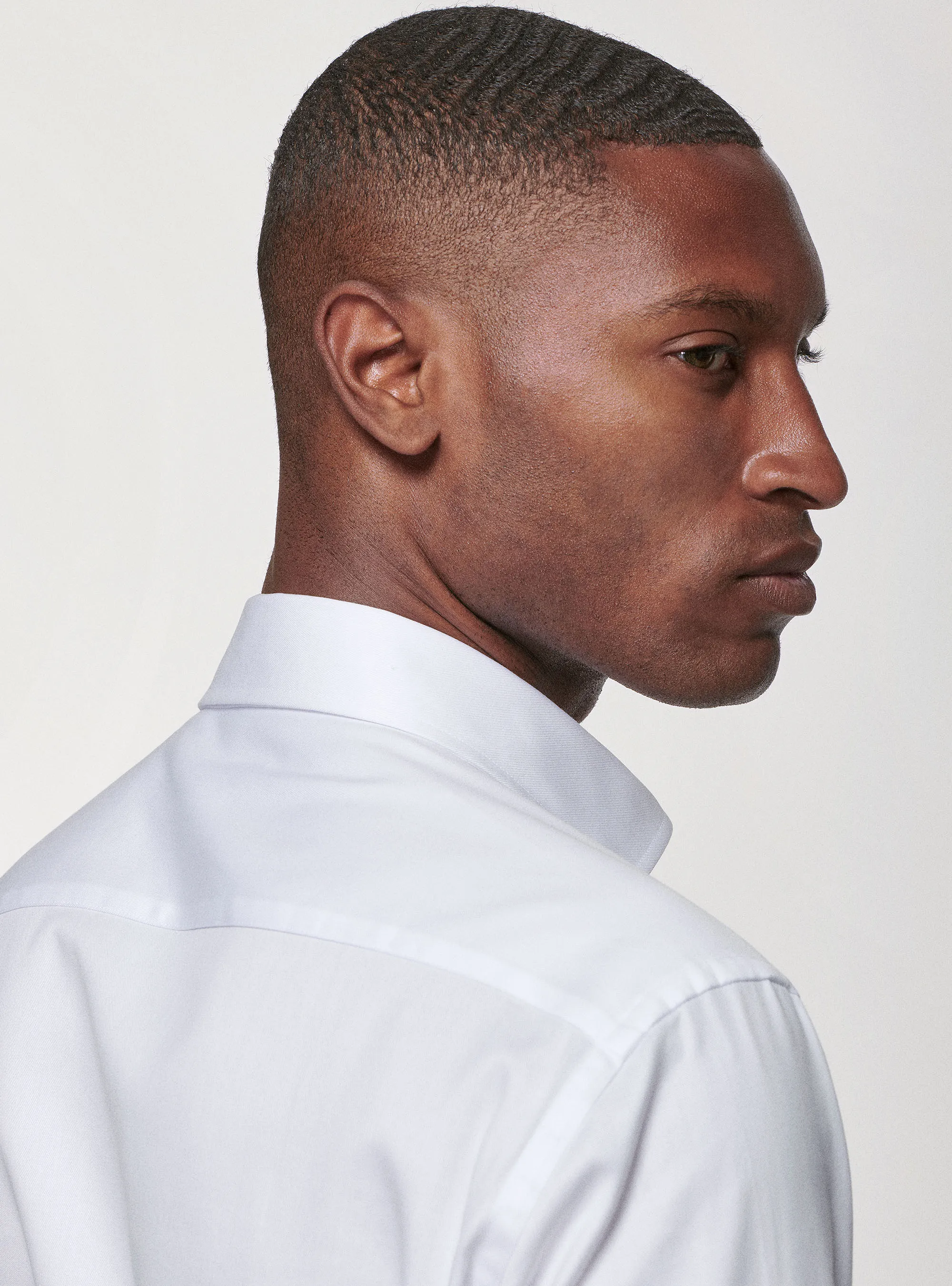 Camisa de sarga de algodón