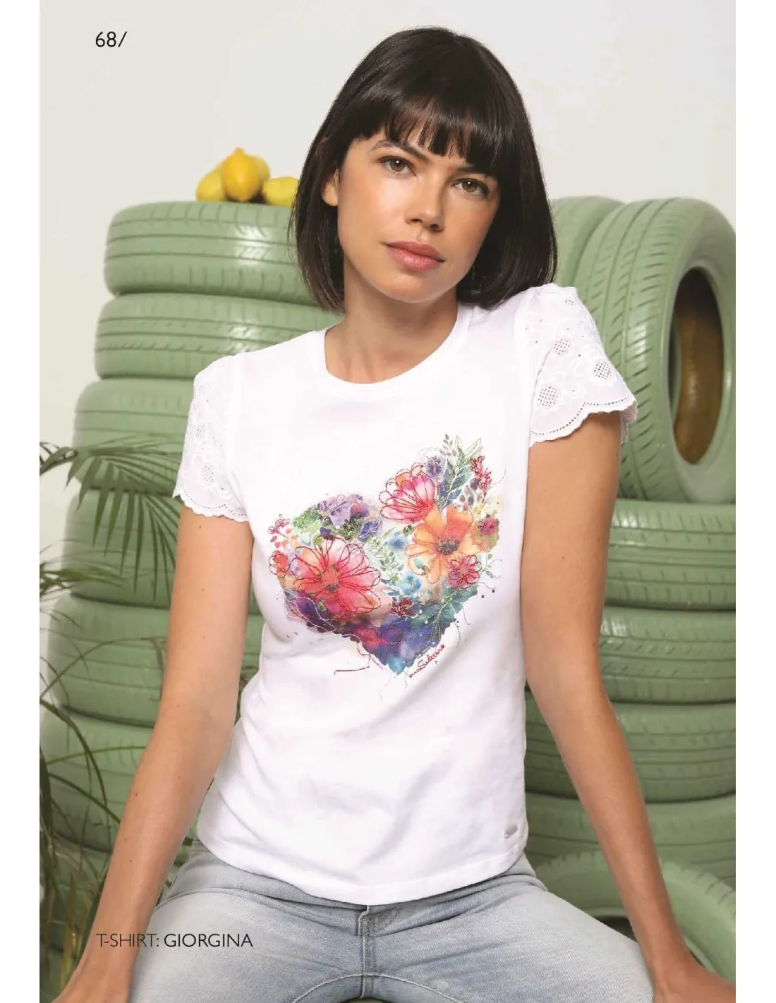 CAMISETA MC SIDECAR GIORGINA FLORAL