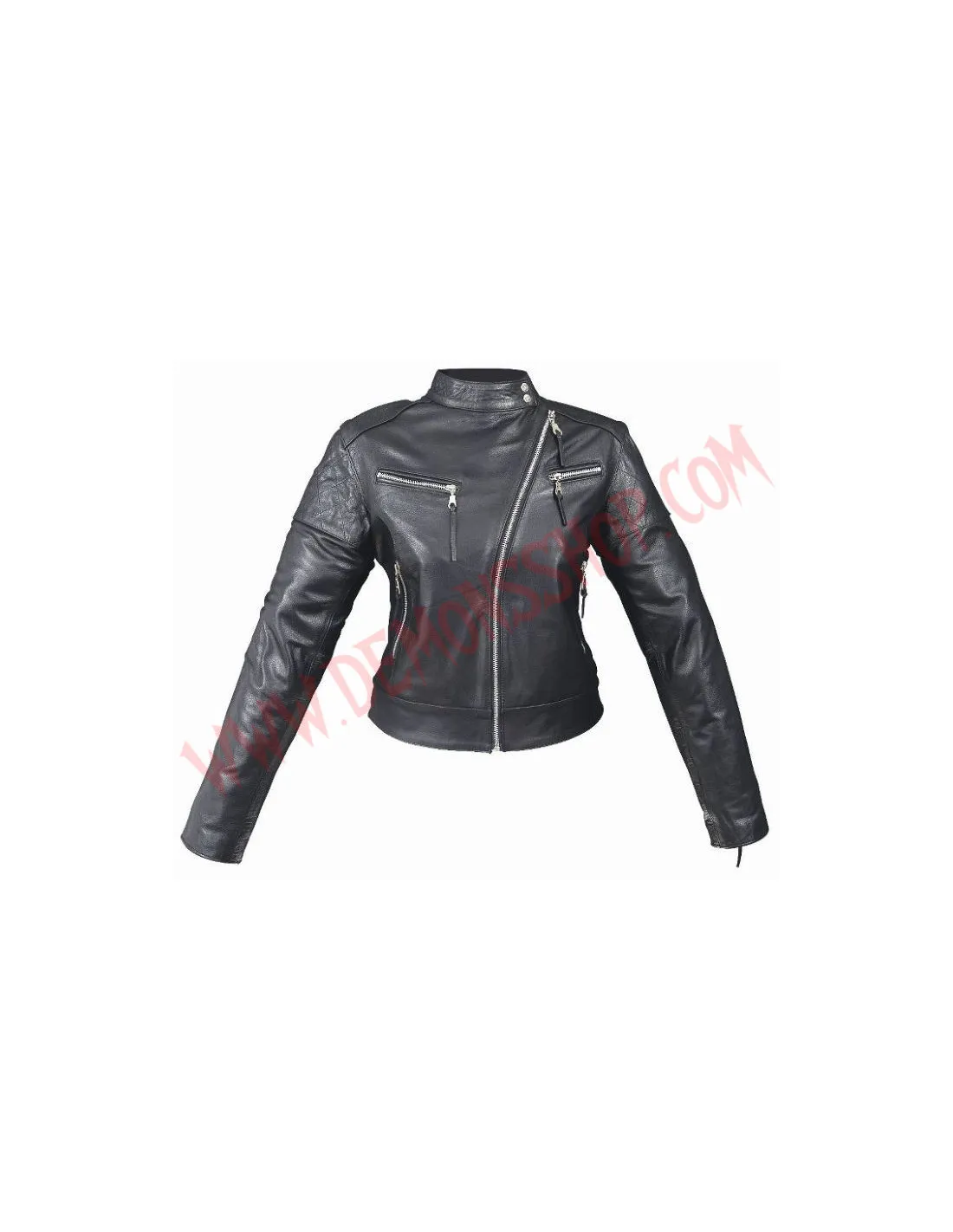 Chaqueta Mujer de Cuero Venus Negra