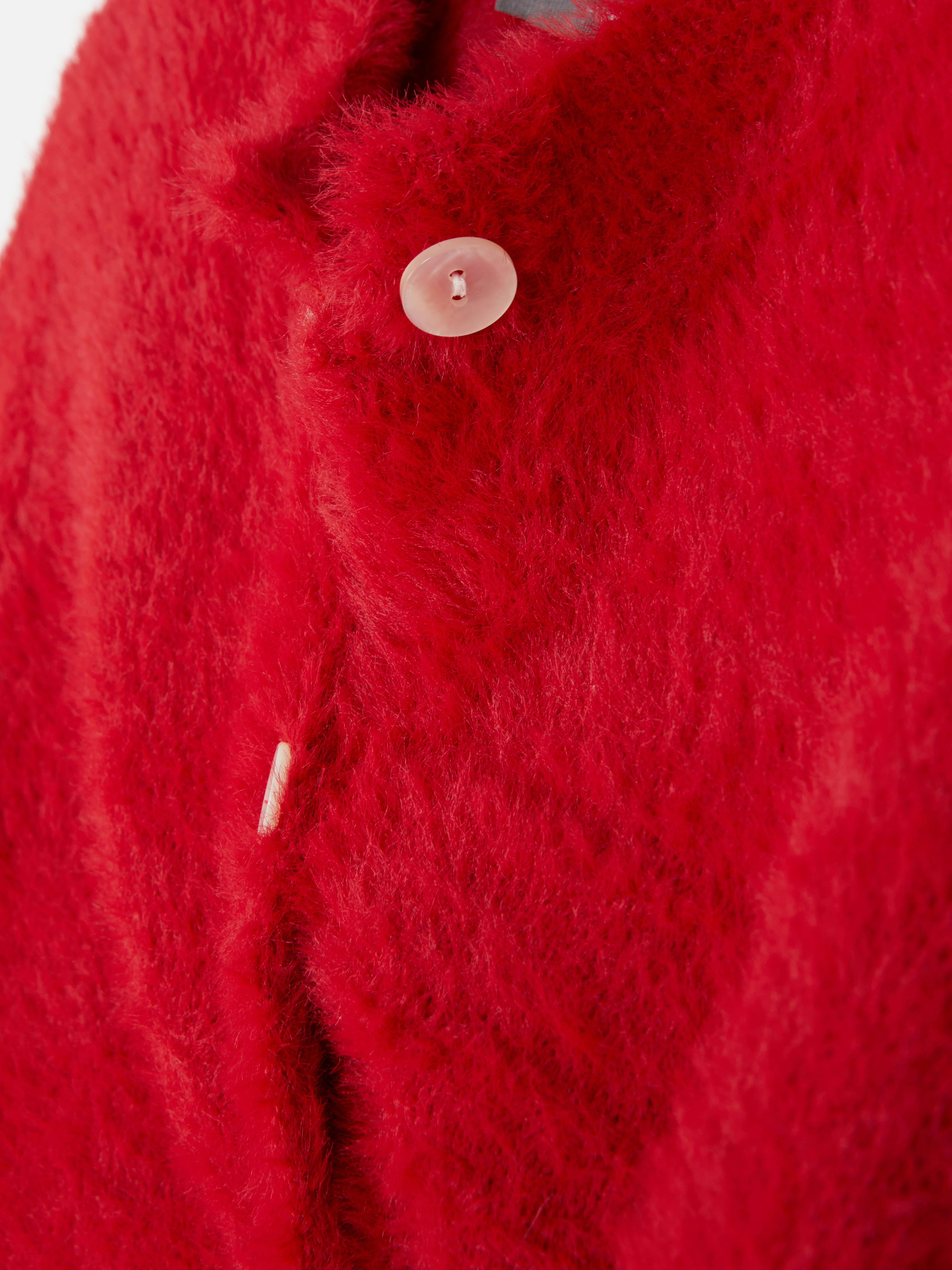 Cárdigan suave de cuello redondo