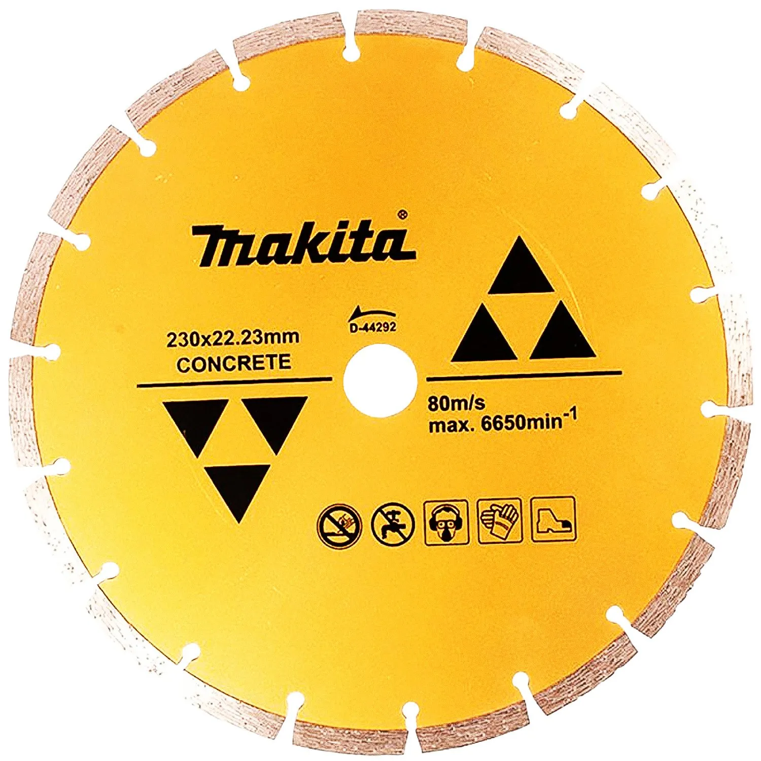 D-44292 Disco Diamantado Segmentado Makita 9″ x 7/8″ Para Corte Concreto