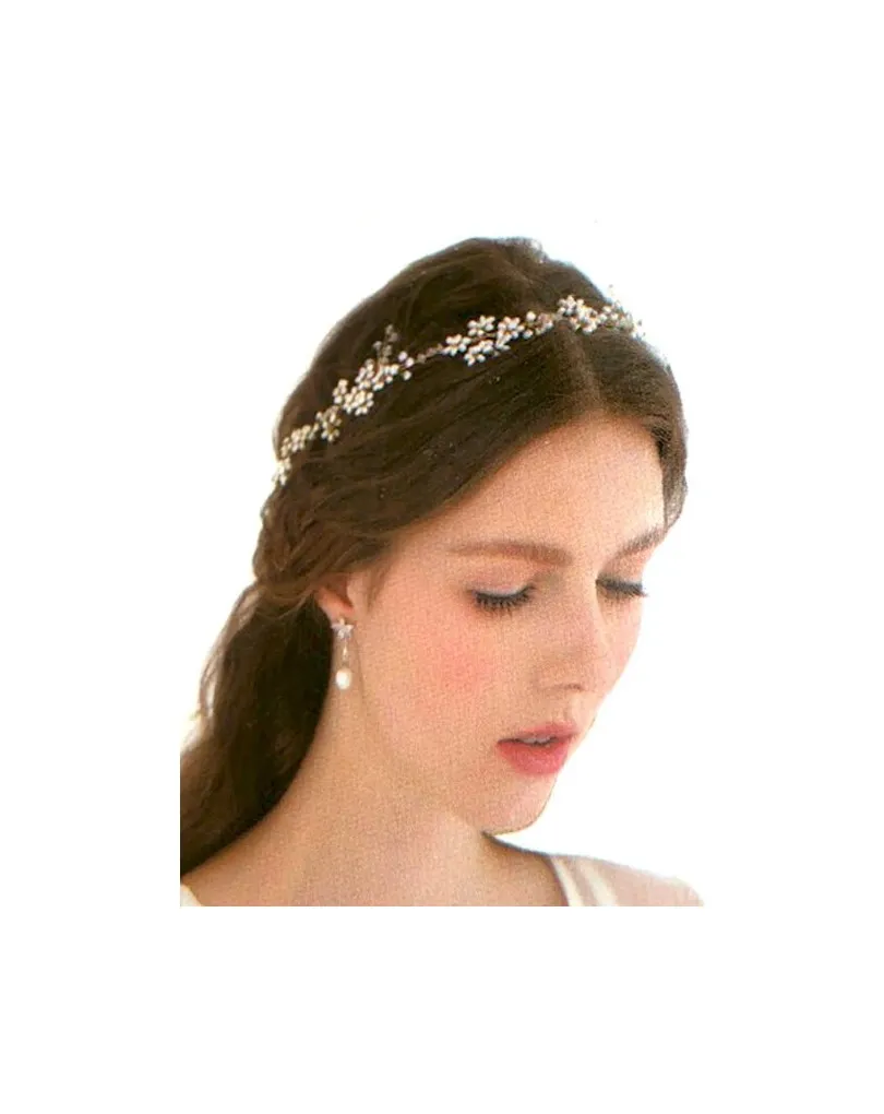 DIADEMAS DORADAS DECORADAS CON CRISTAL PARA BODAS
