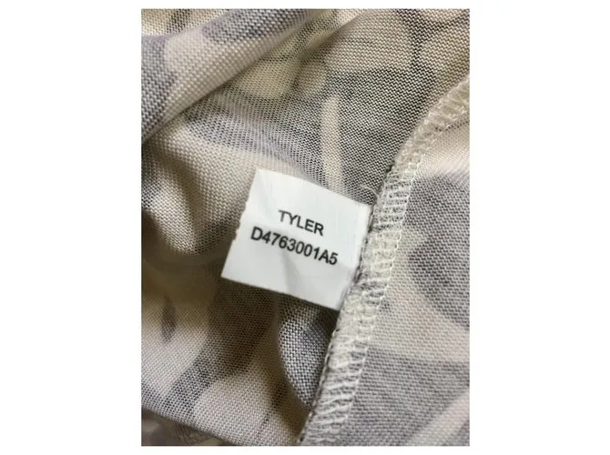 Diane Von Furstenberg Vestido cruzado tyler Blanco Marrón oscuro 