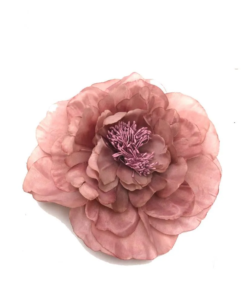 FLORES TELA ROSAS TONO MAQUILLAJE MUY BONITAS PARA BODAS