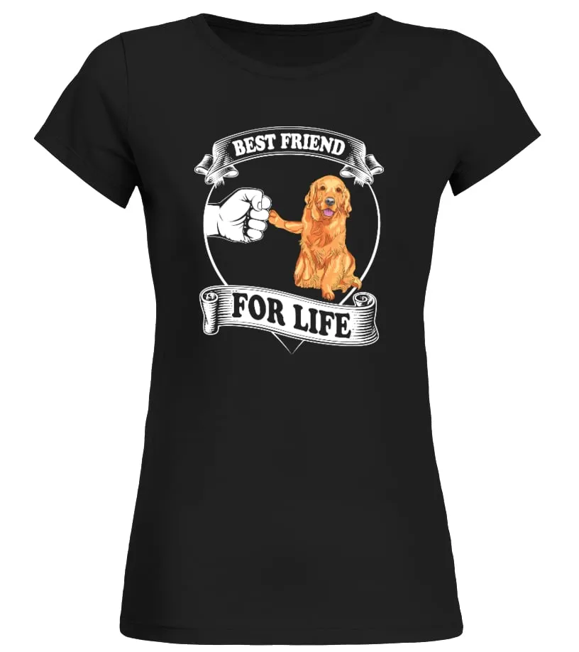 Golden Retriever Camiseta cuello redondo Mujer