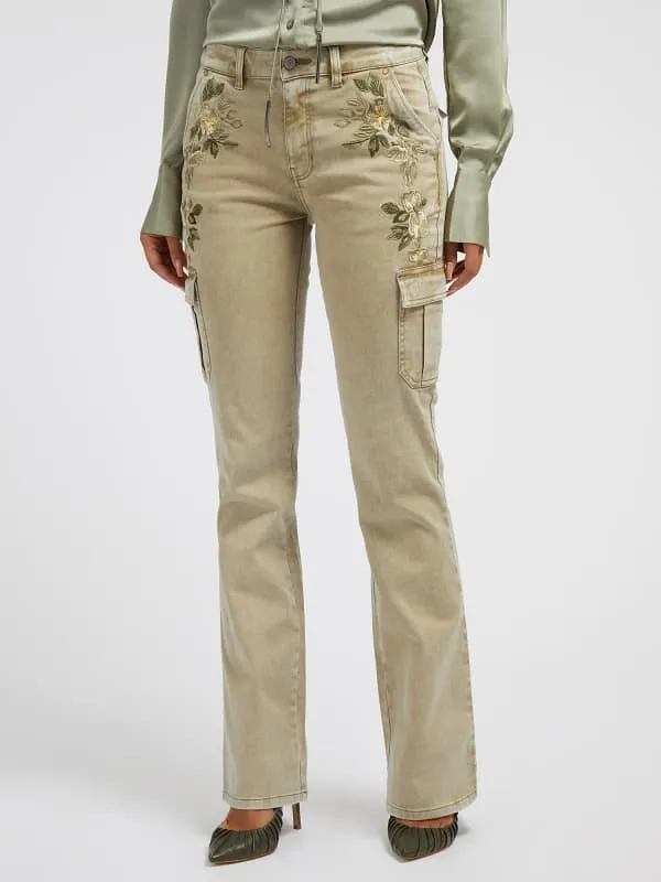 GUESS Floral Embroidery Cargo