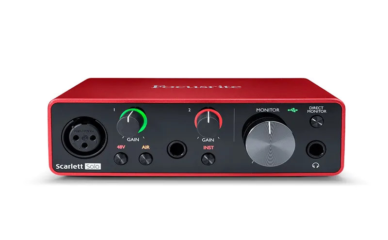 Interfaz Focusrite Scarlett Solo III Gen 