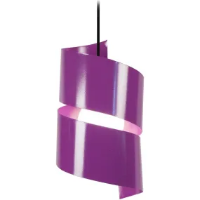 Lámpara colgante redondo metal púrpura
