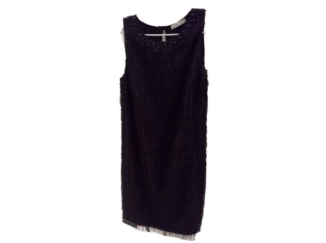 Marella Hermoso vestido negro vestido 