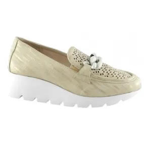 Mocasin Sport Mujer Cómodo Beig.  Amarpies