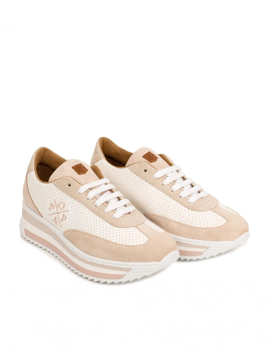 POPA Deportivas Plataforma Beige