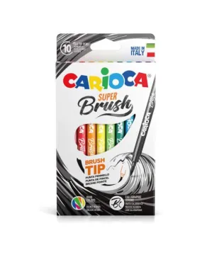 ROTULADORES PINCEL CARIOCA SUPER BRUSH 10 UDS