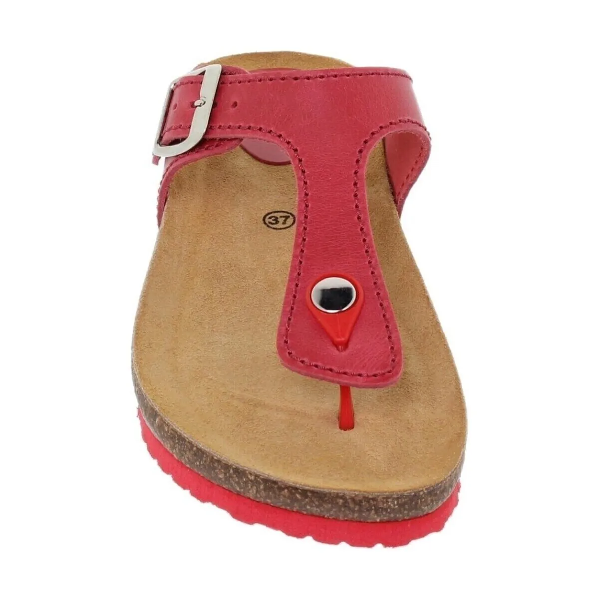 Sandalias Bio de piel rojas by