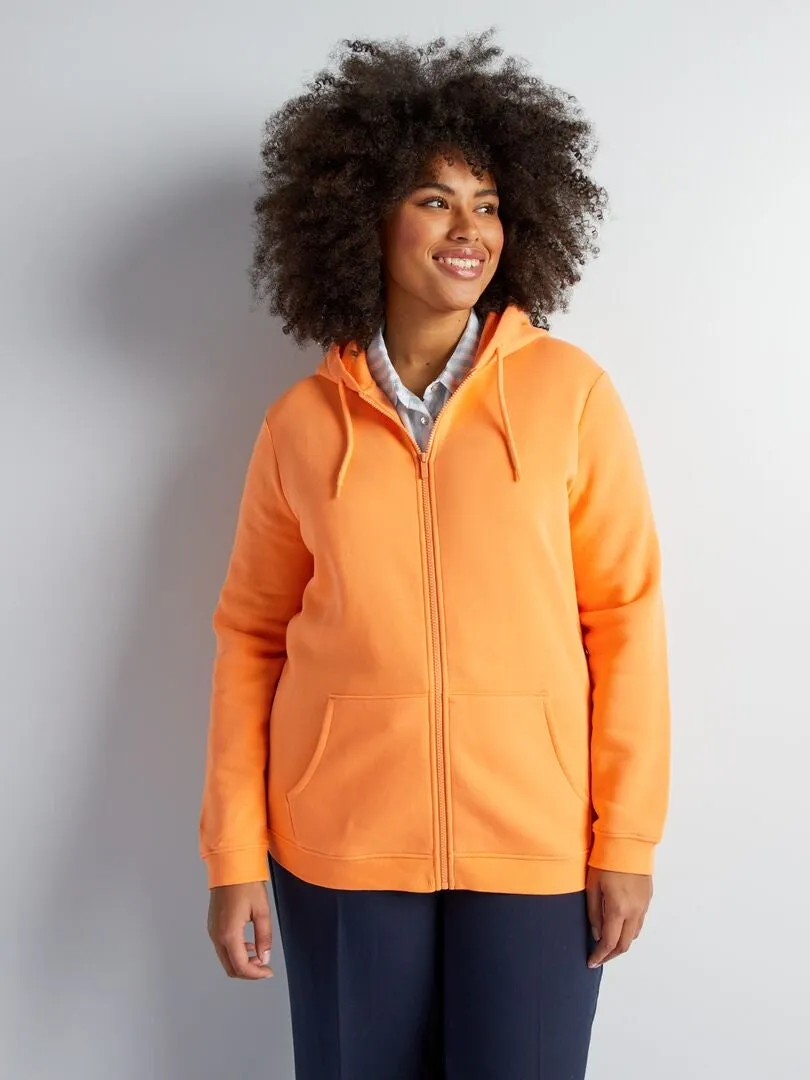 Sudadera con capucha - NARANJA