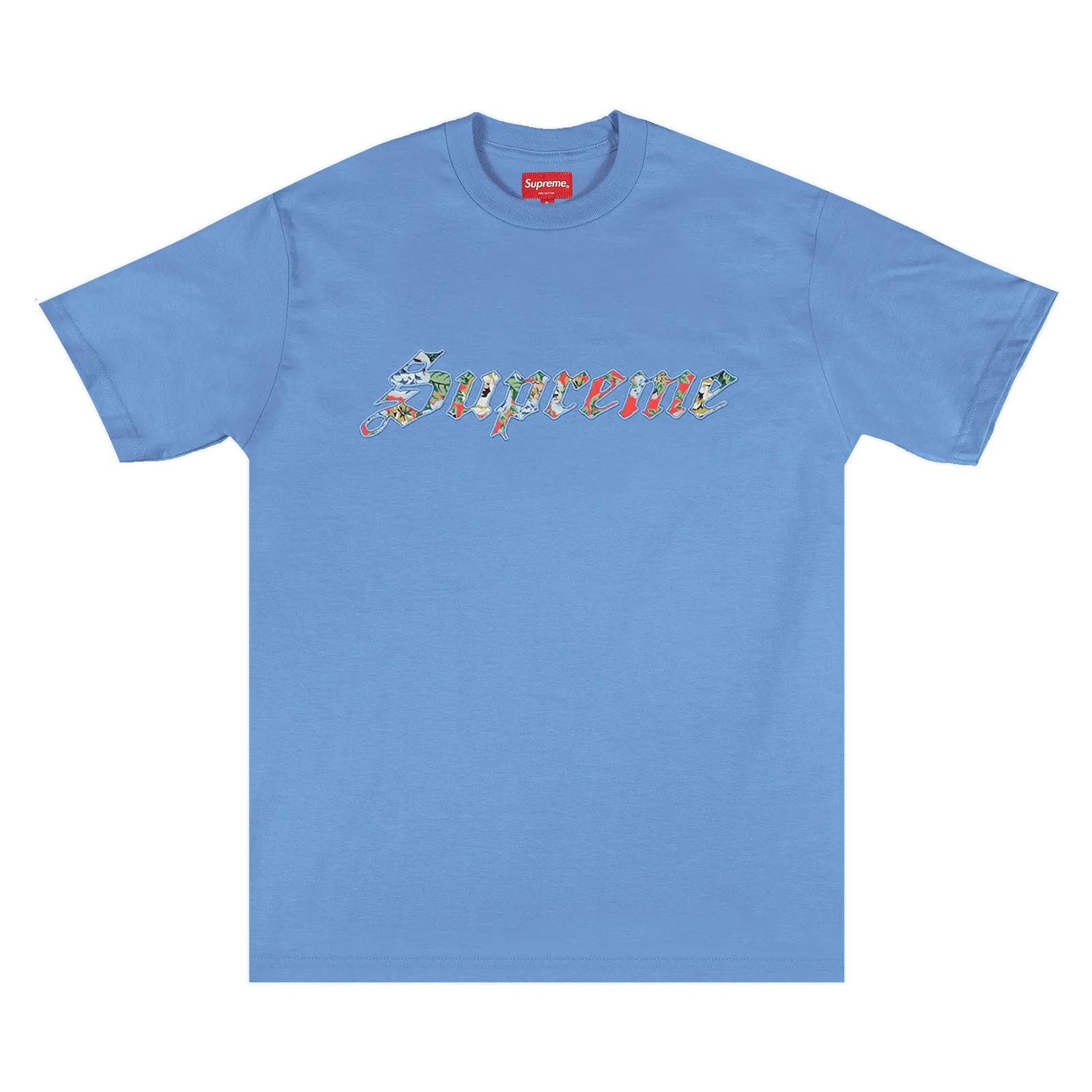 Supreme Floral Appliqué Short-Sleeve Top