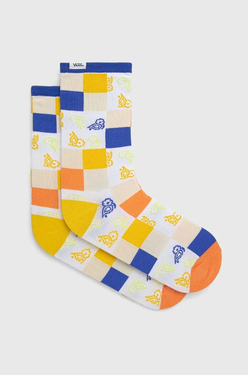 Vans Paisley Check Floral Crew Sock